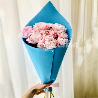 9 пионов Premium Тиффани